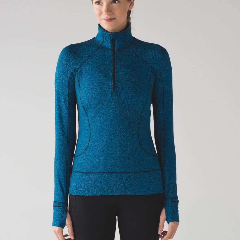 Lululemon Women's Rush Hour 1/2 Zip Shirt - Picture 1 of 7